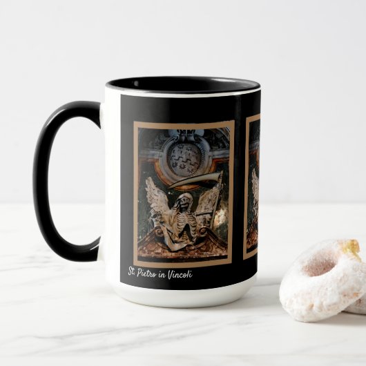 Mug Boug gothique de squelette (Avec donut)