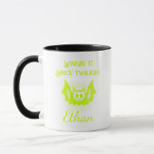 Mug Boug Halloween néon personnalisable - Conception d (Gauche)
