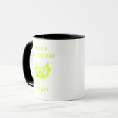 Mug Boug Halloween néon personnalisable - Conception d (Devant gauche)
