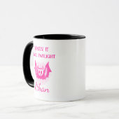 Mug Boug Halloween néon personnalisable - Conception d (Devant gauche)