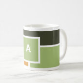 Mug Boug initial personnalisé - Design moderne de bloc (Devant droit)
