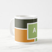 Mug Boug initial personnalisé - Design moderne de bloc (Devant gauche)