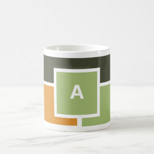 Mug Boug initial personnalisé - Design moderne de bloc
