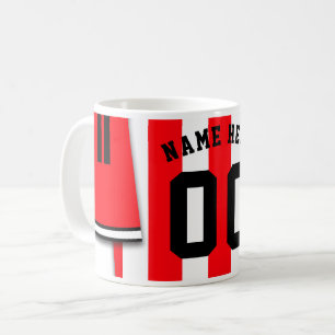 Mug Boug Jersey de Football Personnalisable, Bandes Ro