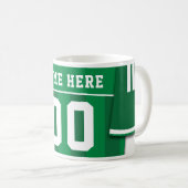 Mug Boug Jersey de Football, Vert, Football (Devant droit)
