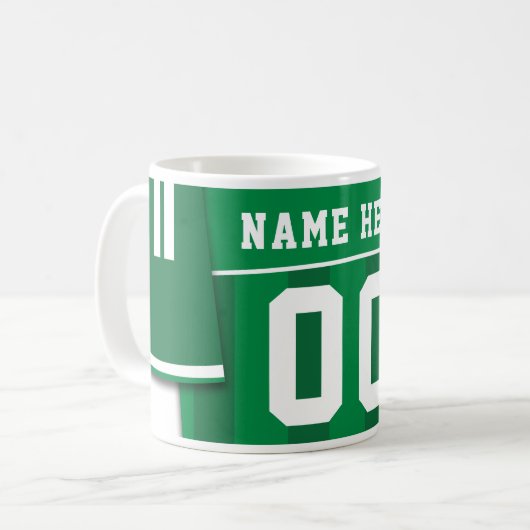 Mug Boug Jersey de Football, Vert, Football (Devant gauche)