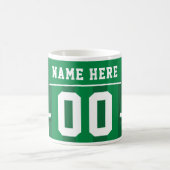 Mug Boug Jersey de Football, Vert, Football (Centre)