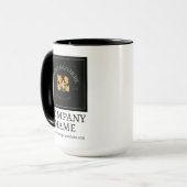 Mug Boug logo d'entreprise personnalisé, Cadeau d'entr (Devant gauche)