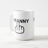 Mug Boug Oiseau Flipping Mauvaise Tyrannie (Devant gauche)