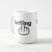 Mug Boug Oiseau Flipping Surfing Flip (Devant gauche)