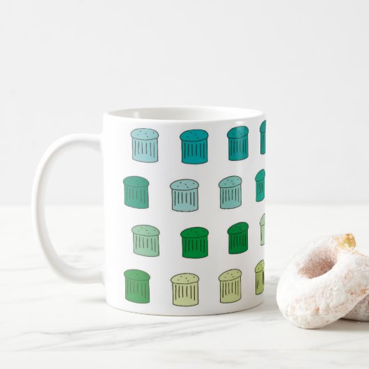Mug Boug panettone - Bleu / Vert (Avec donut)