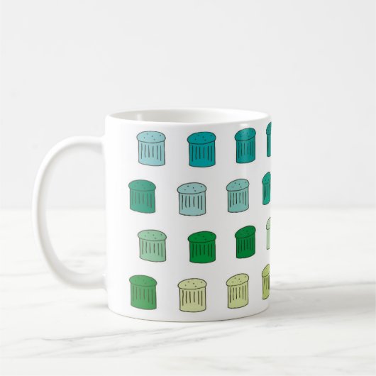 Mug Boug panettone - Bleu / Vert (Gauche)