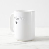 Mug Boug personnalisé 30e anniversaire, 30e anniversai (Devant gauche)