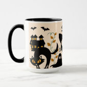 Mug Boug personnalisé - Chats noirs Éffrayants (Gauche)