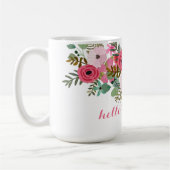 Mug Boug personnalisé floral moderne Hello Beautity (Gauche)