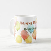 Mug Boug personnalisé Joyeux Anniversaire Ballons d'aq (Devant gauche)