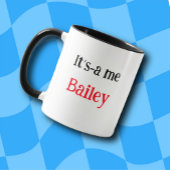 Mug Boug petit chat Casquette rouge personnalisable