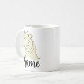 Mug Boug Pitbull personnalisé avec le nom de votre ani (Devant gauche)