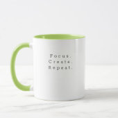 Mug Boug pleine conscience : Focus, Créer, Répéter (Gauche)