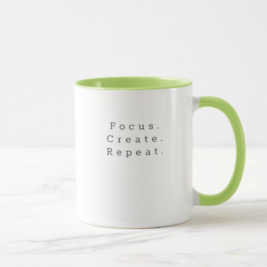 Mug Boug pleine conscience : Focus, Créer, Répéter (Droite)