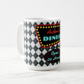 Mug Boug Retro Personnalisé Diner (Devant gauche)