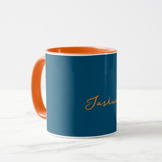 Mug Boug Turquoise et orange (Devant gauche)