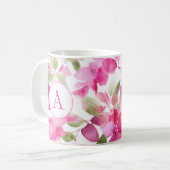 Mug Bougainvilliers à motifs floraux Alphabet Café (Devant gauche)
