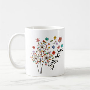 Mug Bouge d'aquarelle florale Fleur sauvage mignonne