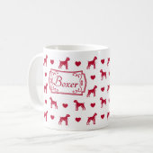 Mug Bouge De Boxer Avec Coeurs (Devant gauche)