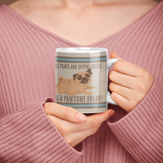 Mug Bouge De Café Adorable Avec Carlin