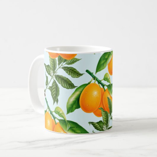 Mug Bouge de café aux Oranges cuites (Devant gauche)
