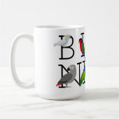 Mug Bouge de café aux perroquets Nerd (Gauche)