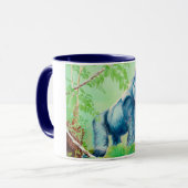 Mug Bouge de café avec gorille, animal zoo (Devant gauche)