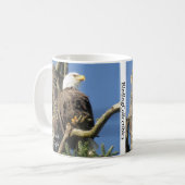 Mug Bouge de café Bald Eagle par Birding Collectibles (Devant gauche)