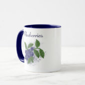 Mug Bouge de café Blueberries - Choisissez vos fruits (Devant gauche)