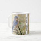 Mug Bouge de café Bluebirds par BirdingCollectibles (Devant gauche)