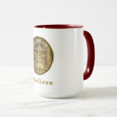 Mug Bouge de café chrétien Roue de turin (Devant droit)