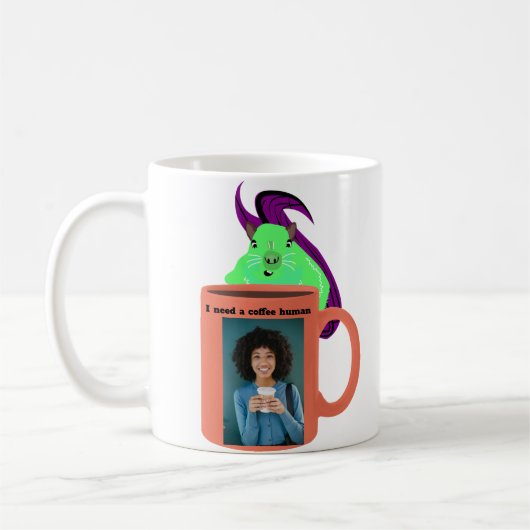 Mug Bouge de café de nouveauté avec écureuil (Gauche)