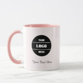 Mug Bouge de café d'élégance rose vif - Cadeau personn (Gauche)