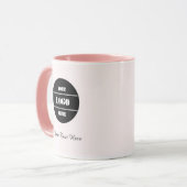 Mug Bouge de café d'élégance rose vif - Cadeau personn (Devant gauche)