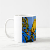 Mug Bouge de café d'oiseau canari jaune (Gauche)