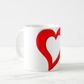 Mug Bouge de café en forme de coeur (Devant gauche)