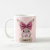 Mug Bouge de café lapin de Pâques personnalisée pour l (Gauche)