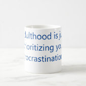 Mug Bouge de café Procrastination  (Centre)