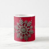 Mug Bouge de café Snowflakes en argent (Centre)