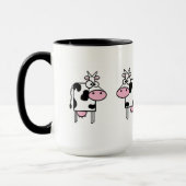 Mug Bouge de caricature de vache mignonne (Gauche)