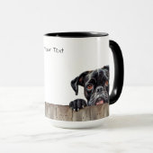 Mug Bouge de chien de boxe (Devant droit)