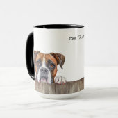 Mug Bouge de chien de boxe (Devant gauche)
