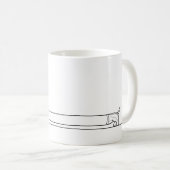 Mug Bouge de chien en saucisse, Bouge de Dachshund, Ca (Devant droit)