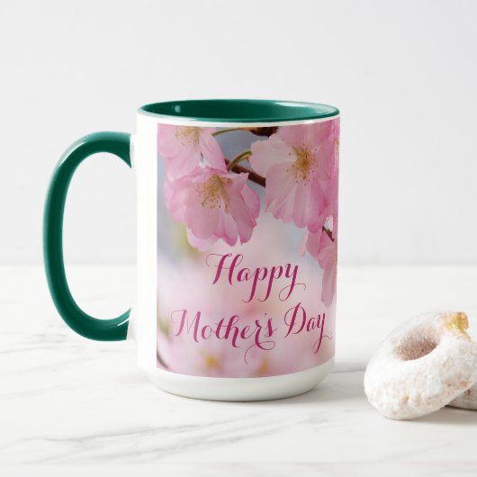 Mug Bouge de la Fête des mères de Cherry Blossom (Avec donut)